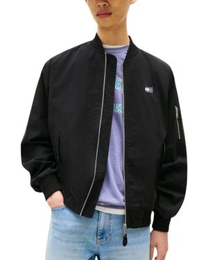Tommy Hilfiger Black Recycled Cotton Bomber