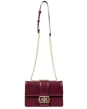 ARMANI EXCHANGE Bordeaux Polyester Handbag - Red