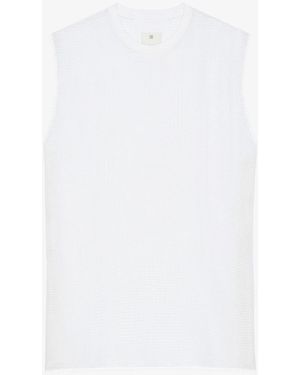 Givenchy Natural Fibers Sleeveles T - White