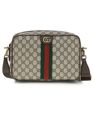 Gucci Beige Fabric Shoulder Bag - Grey
