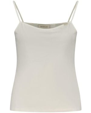 Calvin Klein White Cotton S Tank