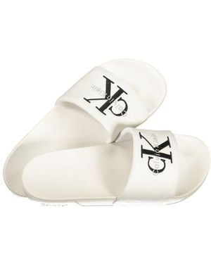Calvin Klein Polyurethane Slipper - White