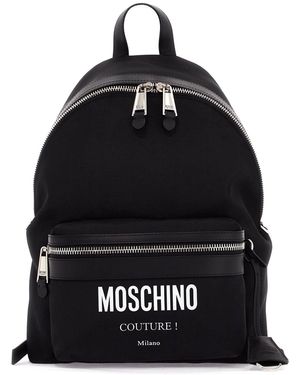 Moschino Nylon Backpack For Everyday - Black