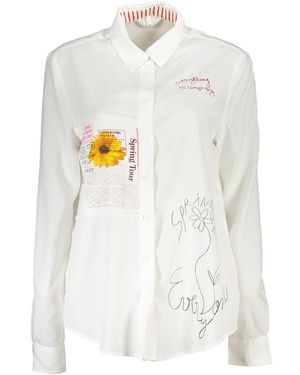 Desigual Viscose Shirt - White