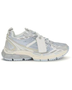 Off-White c/o Virgil Abloh Gray Fabric Athletic Sneakers - Eu36/us6 - White