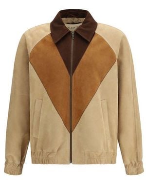 Valentino Garavani Brown Goatskin Biker Jacket