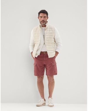 Brunello Cucinelli Red Cotton Bermuda Shorts - Multicolour