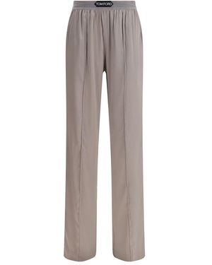 Tom Ford Silk Trousers - Grey