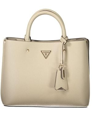 Guess Beige Polyurethane Bag - Natural