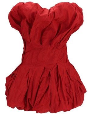 Magda Butrym Multicolour Cotton Cocktail Dress - Red