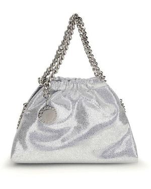 Stella McCartney Silver Polyester Shoulder Bag - White