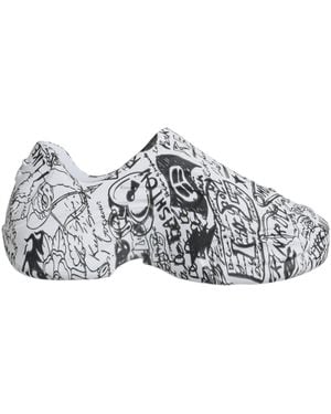 Dolce & Gabbana Graffiti Daymaster Trainers Shoes - Grey