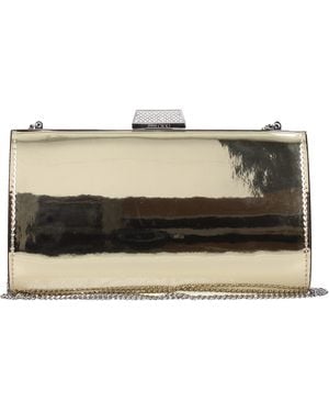Jimmy Choo Gold Leather Clutch Bag - Black