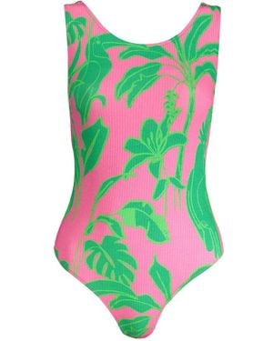 Desigual Pink Elastane Bodysuit - Green