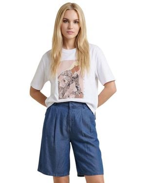 ONLY Cotton T-Shirt - Blue