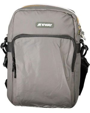 K-Way Green Polyamide Men Shoulder Bag - Grey