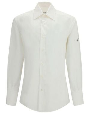 MM6 by Maison Margiela White Cotton Dress Shirt