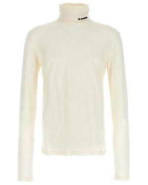 Jil Sander Turtleneck Jumper - White