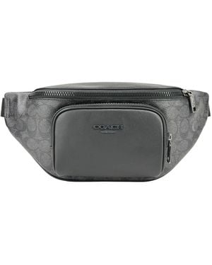 COACH Racer Signature Fanny Belt Bag - Gray