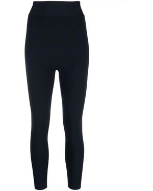 P.A.R.O.S.H. High-Waisted Elasticated-Waistband Leggings - Blue