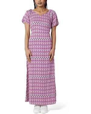 ONLY Viscose Casual Dress - Purple