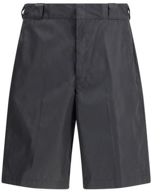 Prada Re-nylon Bermuda Shorts - It50 | L - Gray