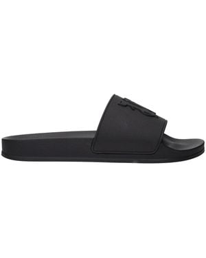 Palm Angels Logo Slide - Black