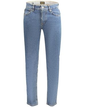 BOSS Blue Cotton Men's Jeans