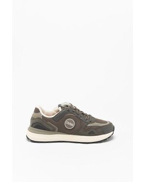 Colmar Brown Polyester Athletic Trainers - Grey