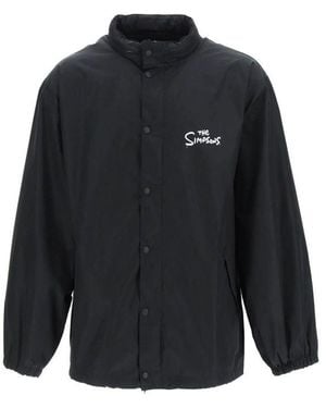 Balenciaga The Simpson Oversize Windbreaker - Black