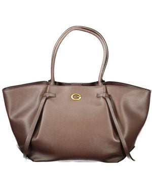Guess Brown Polyethylene Handbag