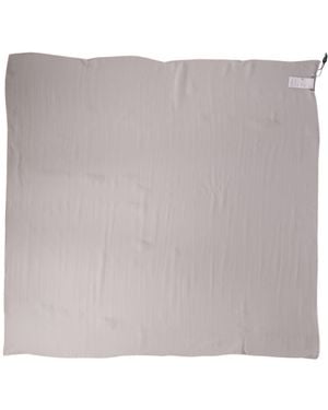 Dolce & Gabbana Light Silk Neck Wrap Foulard 91.5Cm X 88Cm Scarf - Gray