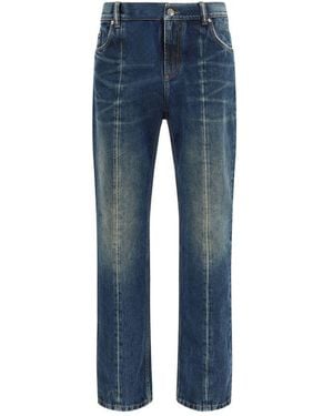 Versace Blue Cotton Straight
