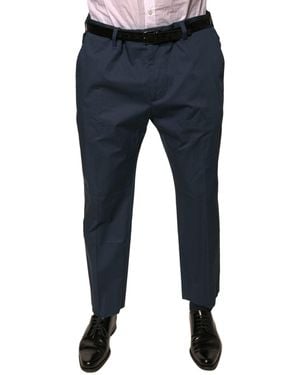 Dolce & Gabbana Straight Leg Dress Trousers - Blue