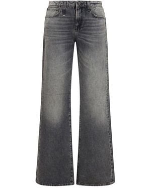 R13 Grey Cotton Straight