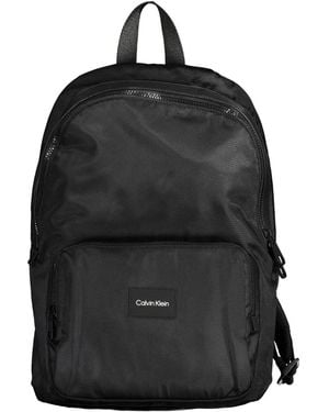 Calvin Klein Black Polyester Men Backpack
