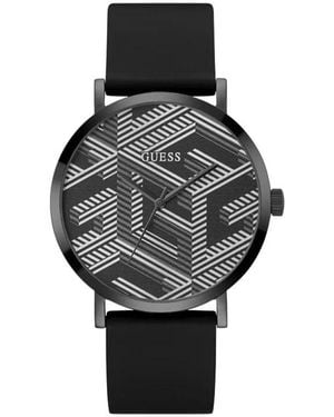 Guess Black Synthetic Dress Watch