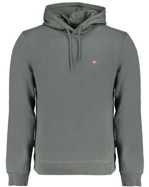 Napapijri Green Cotton Men Jumper - Grey