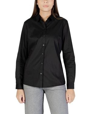 Jacqueline De Yong Black Cotton Blouse