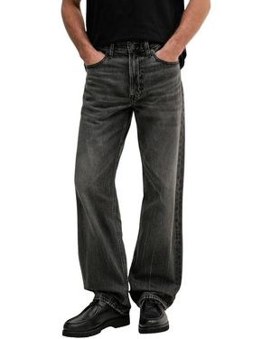 Calvin Klein Black Cotton Relaxed Fit Jeans
