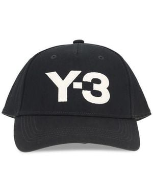 Y-3 Black Cotton Cap (baseball Hat) - Uni - Blue