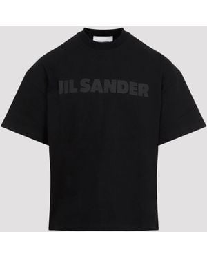 Jil Sander Black Cotton T