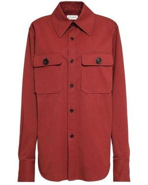 Saint Laurent Cotton Shirt - Red