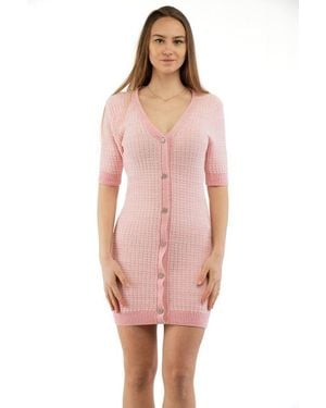Moschino Multicolour Viscose Casual Dress - Pink