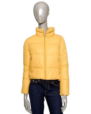 Baldinini Yellow Polyester Jackets & Coat - Metallic