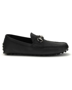 Gucci Black Calf Leather Bos Taurus Slip