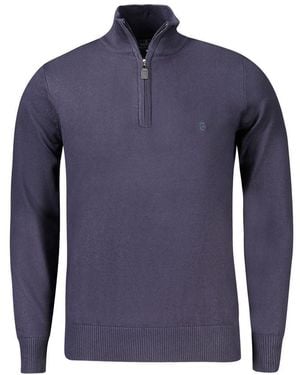 COVERI MOVING Blue Viscose Men Jumper