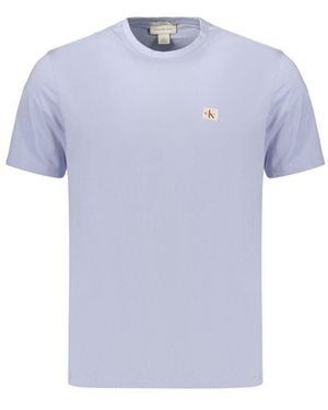 Calvin Klein Azzurro Cotton Mens T - Blue