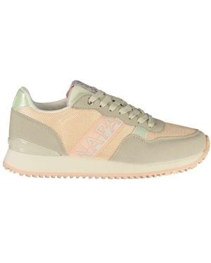 Napapijri Pink Polyester 's Sneaker - Natural