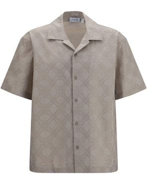 Off-White c/o Virgil Abloh Beige Cotton Pattern Shirt - It50 | L - Grey